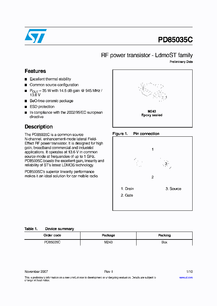 PD85035C_4244010.PDF Datasheet