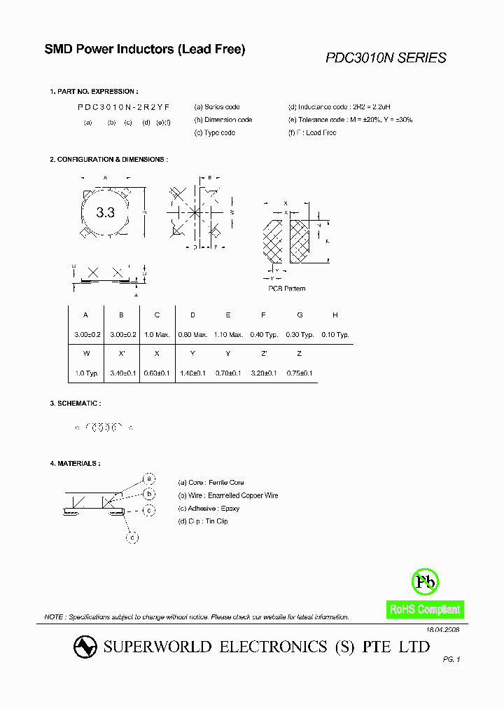 PDC3010N-4R7YF_4526157.PDF Datasheet