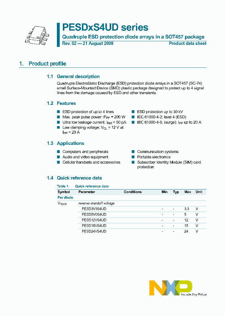 PESD3V3S4UD_4674379.PDF Datasheet