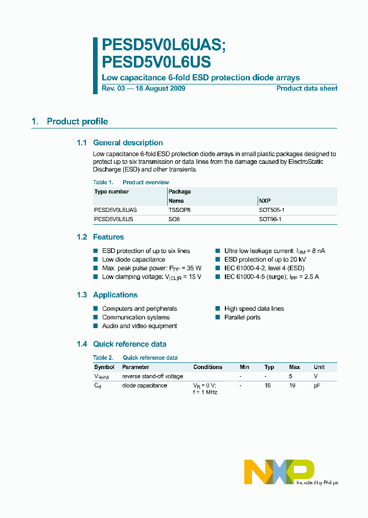 PESD5V0L6UAS_4511841.PDF Datasheet