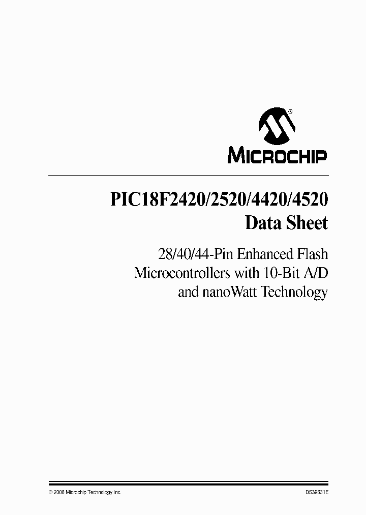 PIC18F4520-IML_4547074.PDF Datasheet
