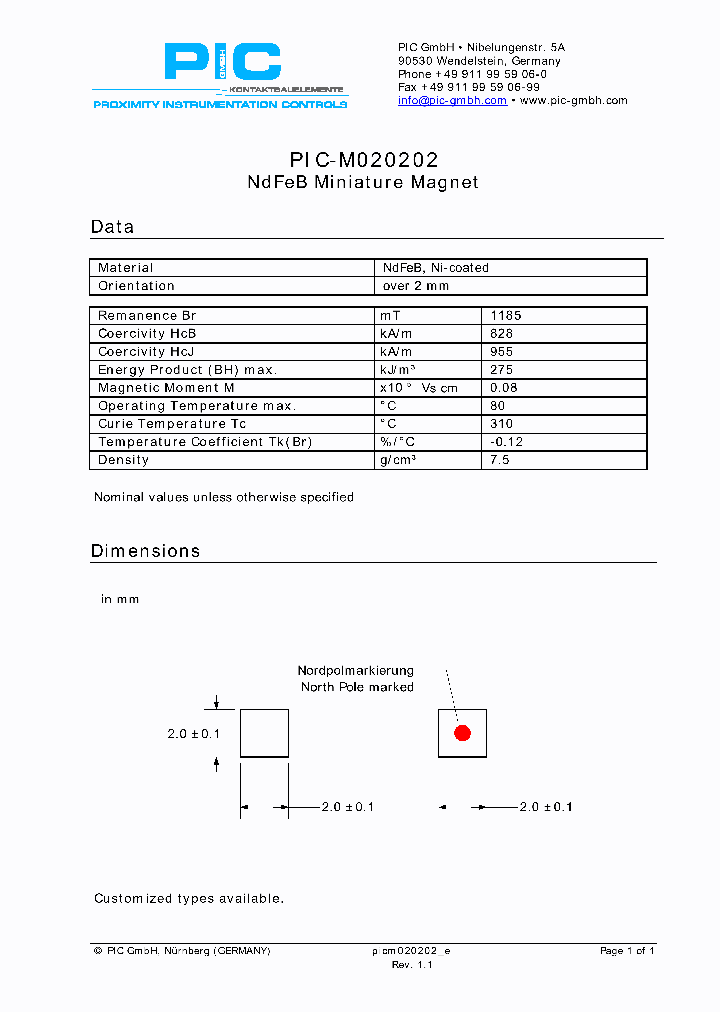 PIC-M020202_4503865.PDF Datasheet