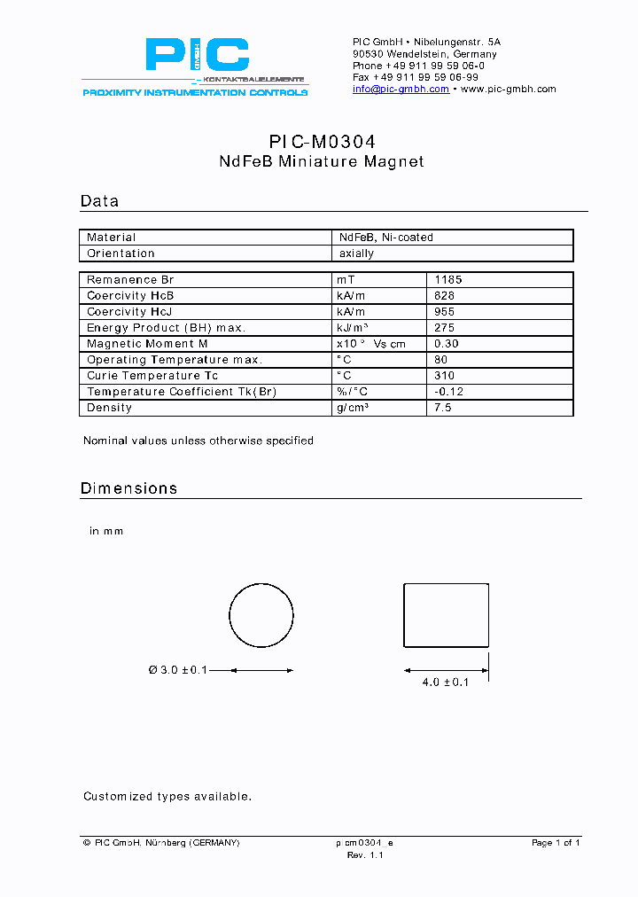 PIC-M0304_4557911.PDF Datasheet