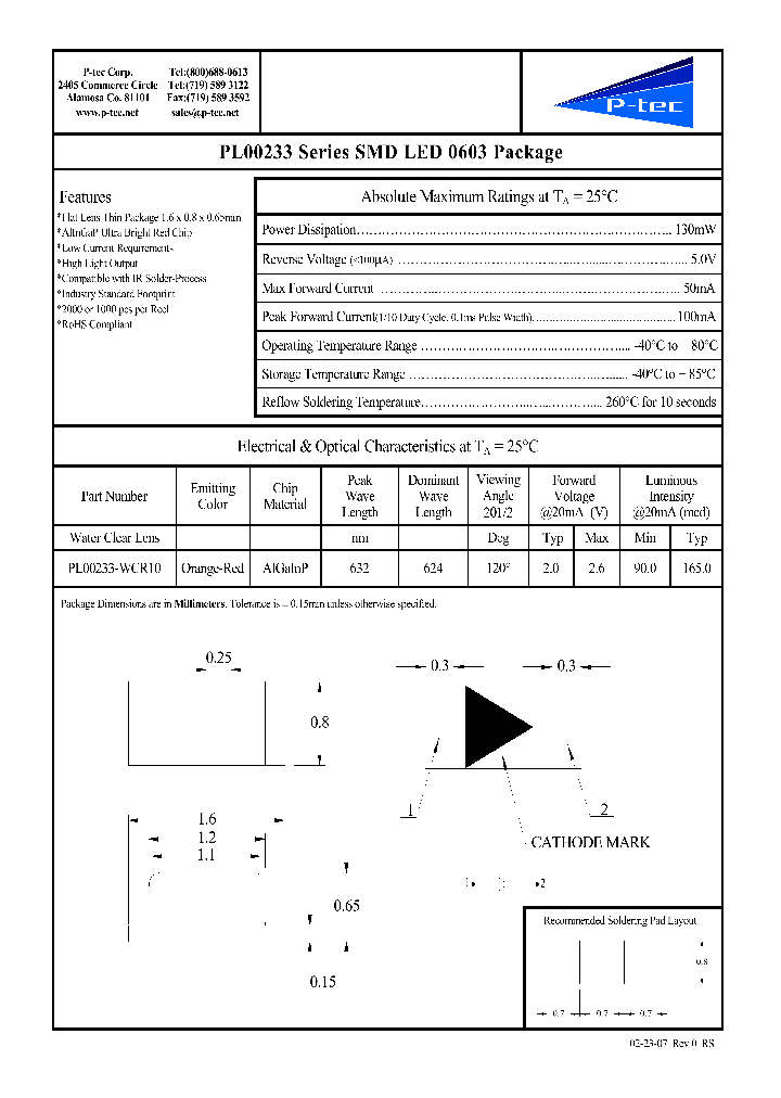 PL00233-WCR10_4769944.PDF Datasheet