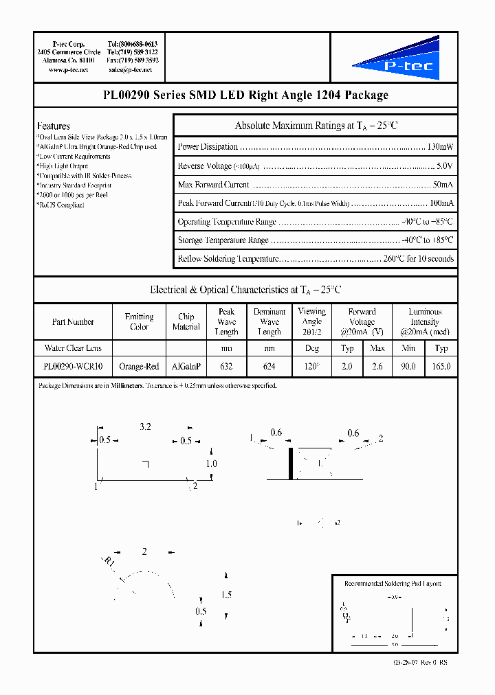 PL00290-WCR10_4524720.PDF Datasheet