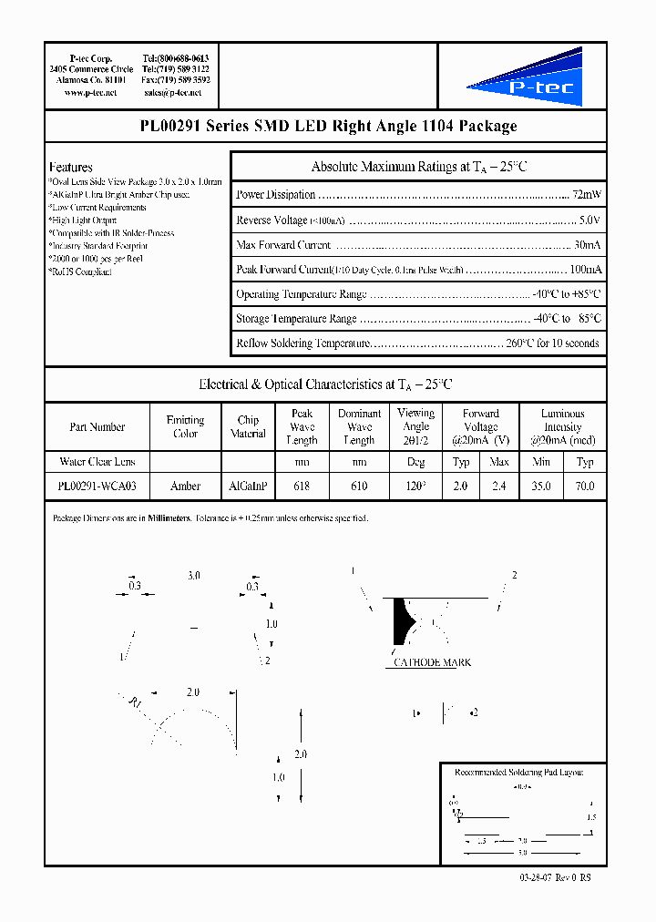 PL00291-WCA03_4516411.PDF Datasheet