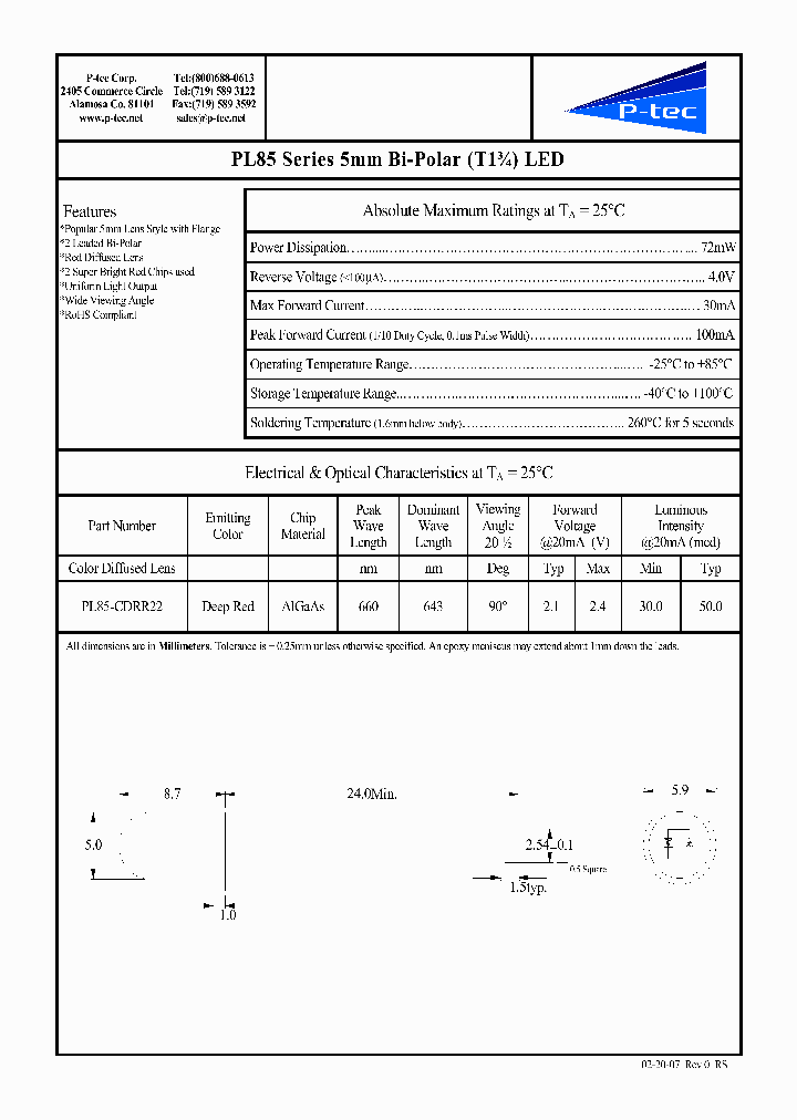 PL85-CDRR22_4779470.PDF Datasheet