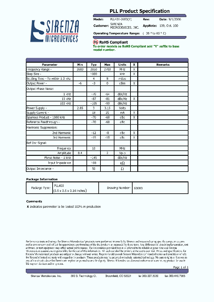 PLL401-2650_4862437.PDF Datasheet