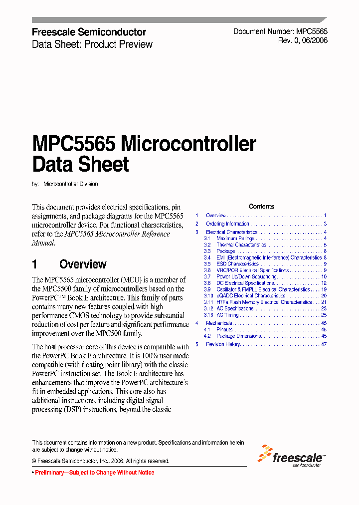 PPC5565AZQ80_4610992.PDF Datasheet