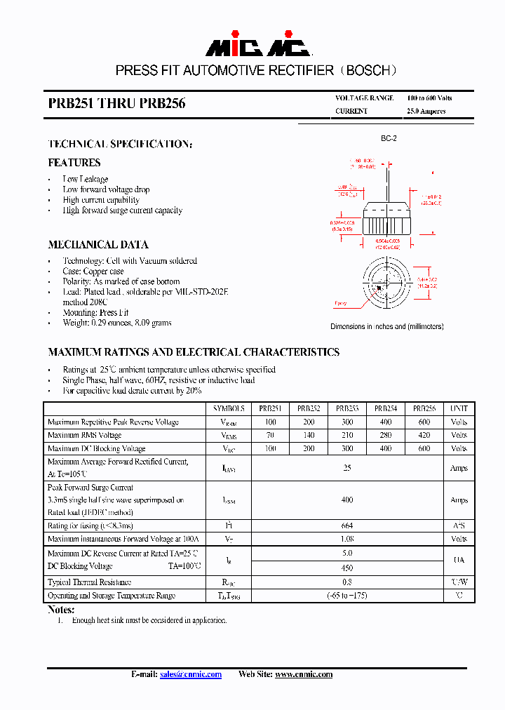 PRB251_4575163.PDF Datasheet