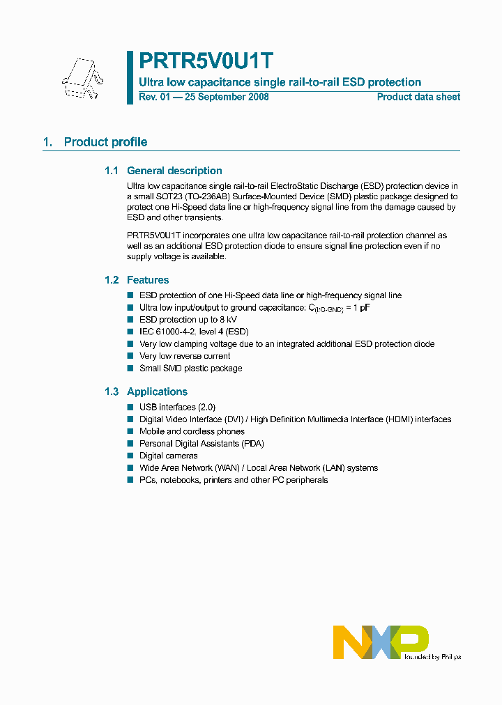 PRTR5V0U1T_4300190.PDF Datasheet