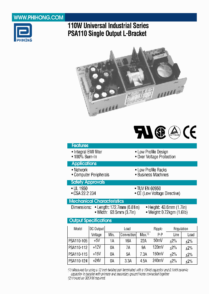 PSA110-112_4497339.PDF Datasheet