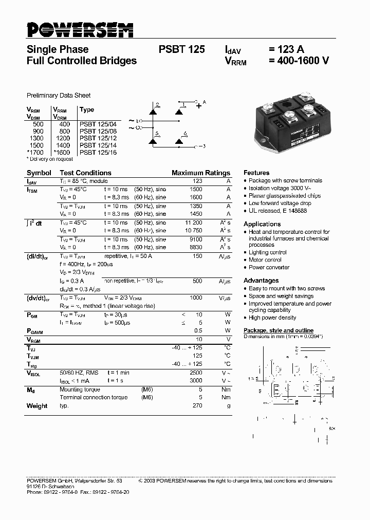 PSBT125_4550491.PDF Datasheet