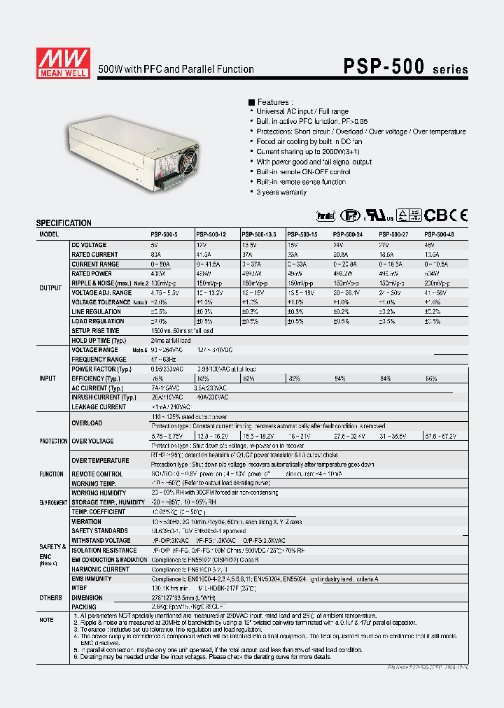 PSP-500_4333588.PDF Datasheet