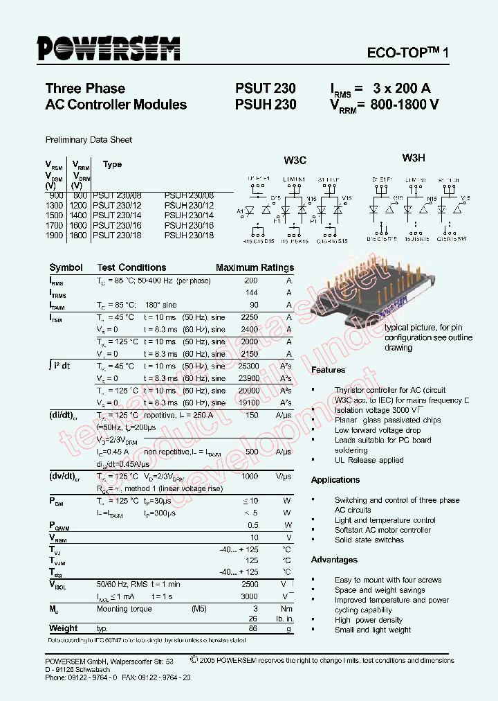 PSUH230_4546939.PDF Datasheet