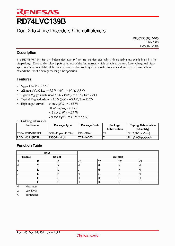 RD74LVC139BTELL_4846196.PDF Datasheet