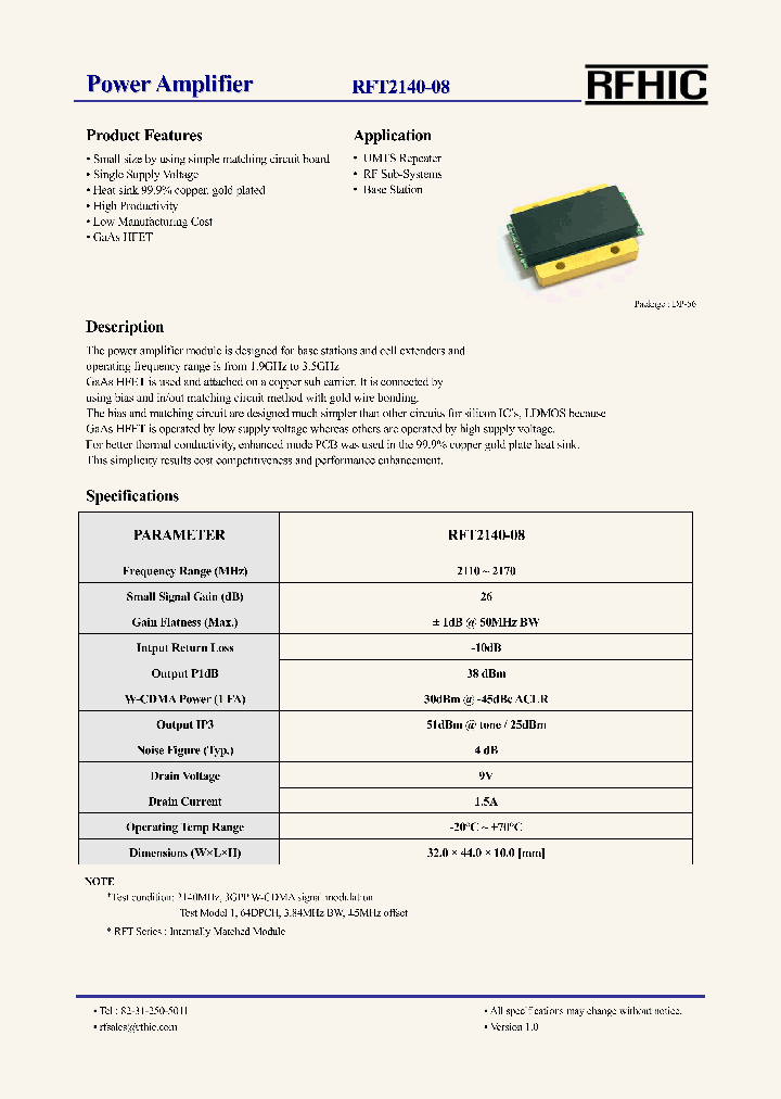 RFT2140-08_4571232.PDF Datasheet