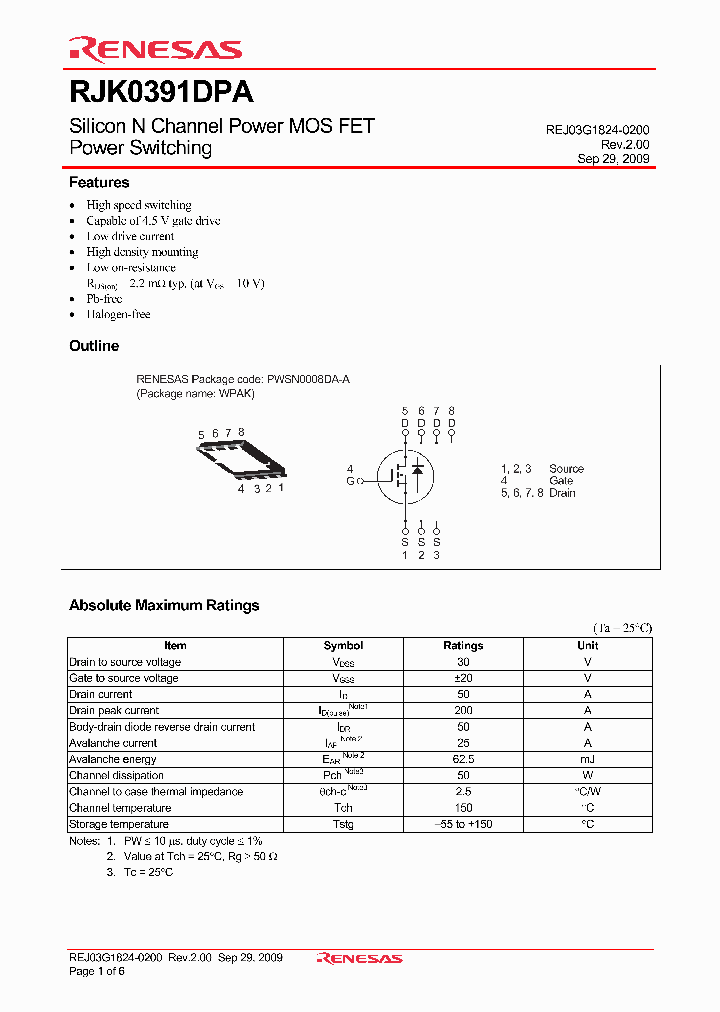 RJK0391DPA_4768283.PDF Datasheet