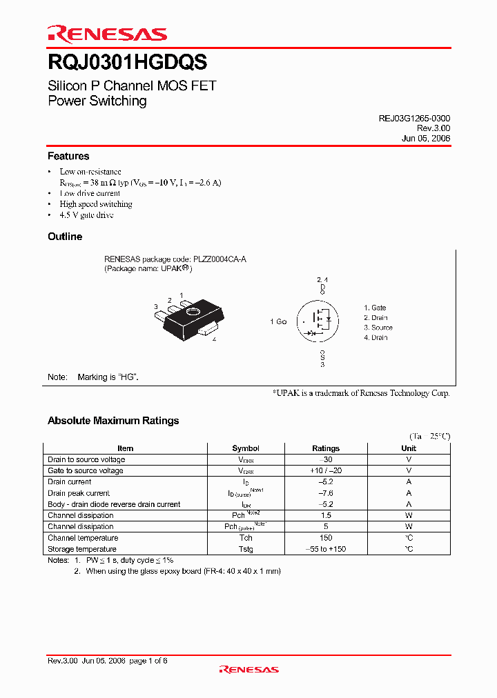 RQJ0301HGDQS_4681108.PDF Datasheet