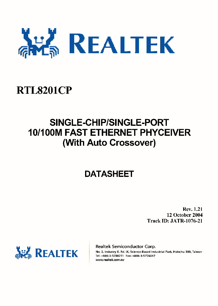 RTL8201CP_4879234.PDF Datasheet