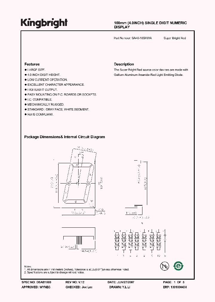 SA40-18SRWA_4878846.PDF Datasheet