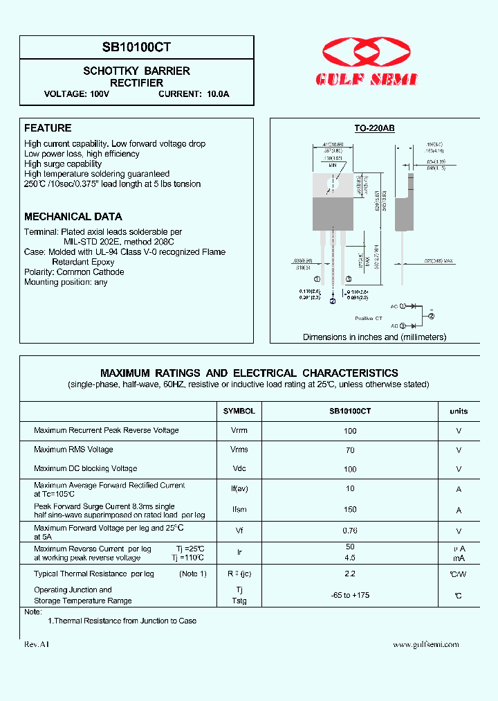 SB10100CT_4619826.PDF Datasheet