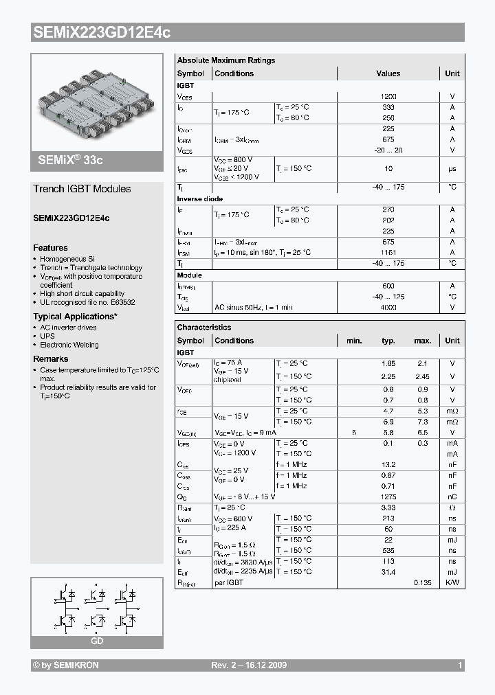 SEMIX223GD12E4C_4579356.PDF Datasheet