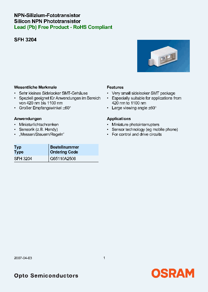 SFH3204_4504690.PDF Datasheet