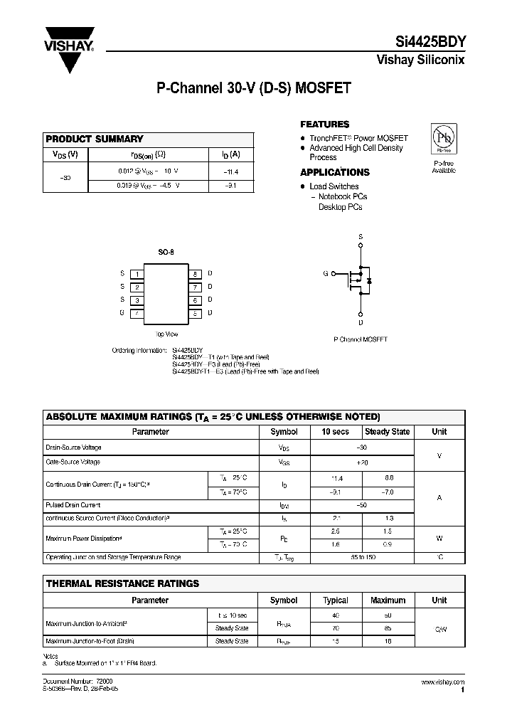 SI4425BDY-E3_4576298.PDF Datasheet