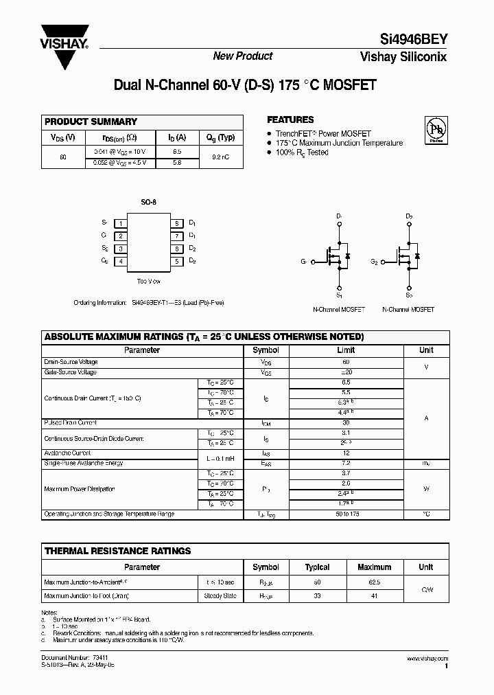 SI4946BEY_4339520.PDF Datasheet