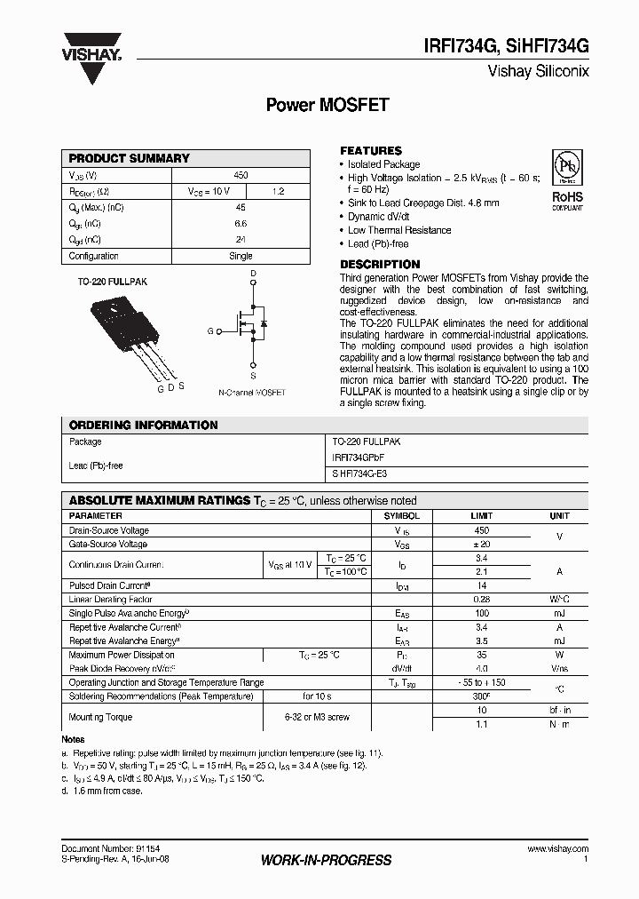 SIHFI734G_4333329.PDF Datasheet