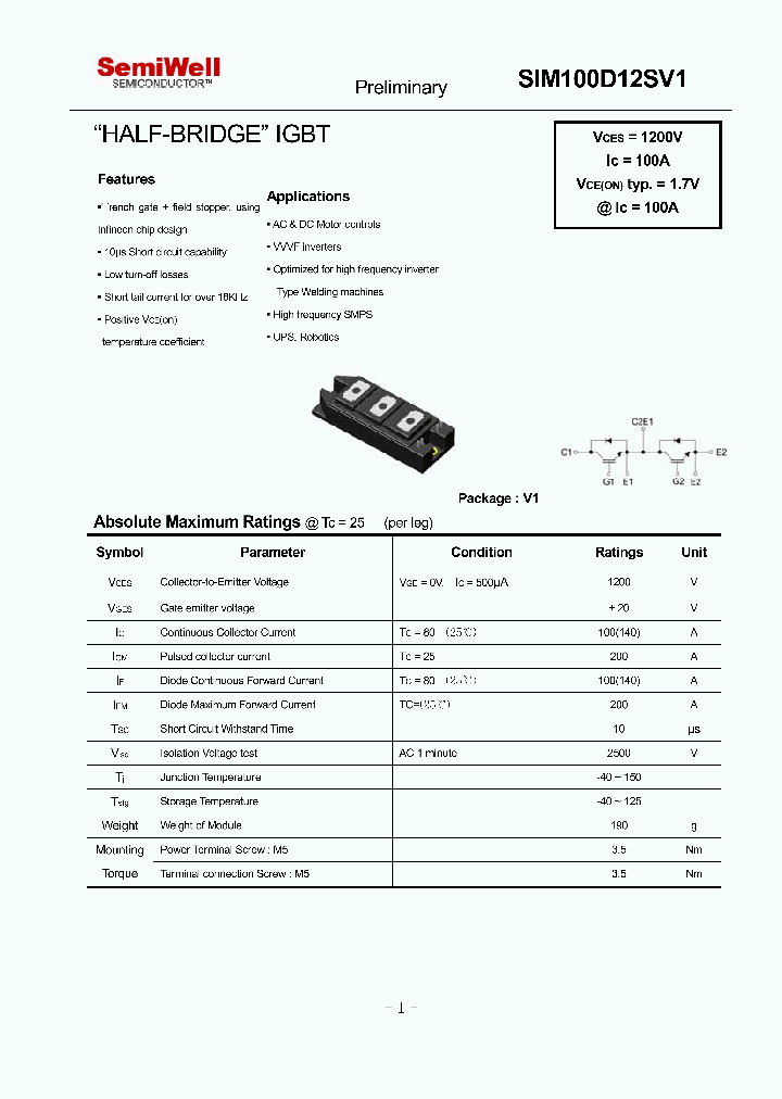 SIM100D12SV1_4473812.PDF Datasheet