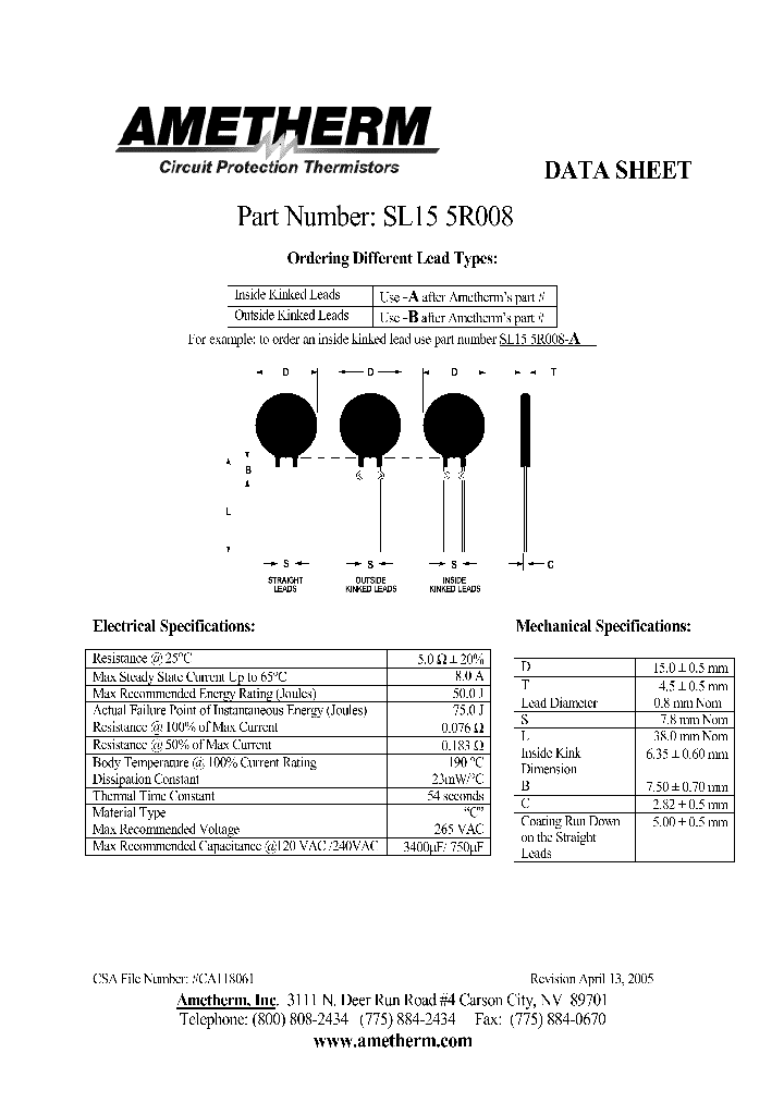 SL155R008_4815069.PDF Datasheet