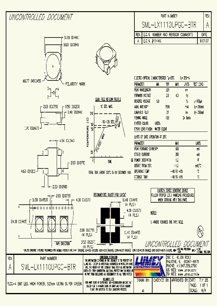 SML-LX1110UPGC-BTR_4396771.PDF Datasheet