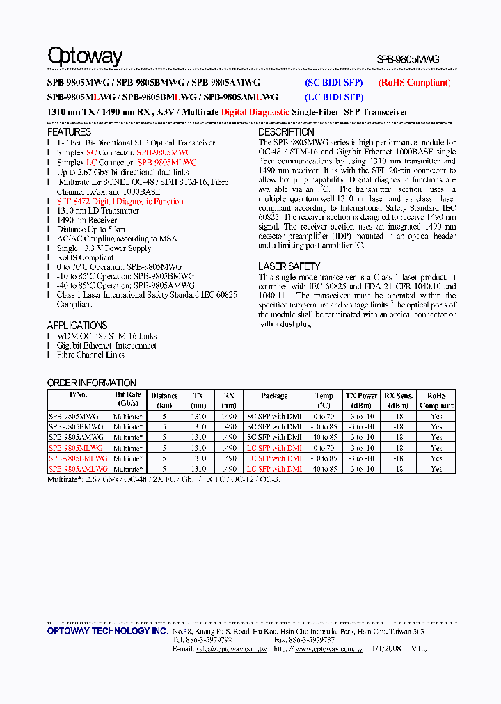 SPB-9805AMLWG_4532850.PDF Datasheet