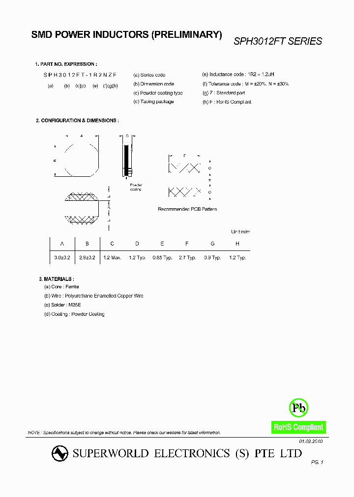 SPH3012FT_4596107.PDF Datasheet