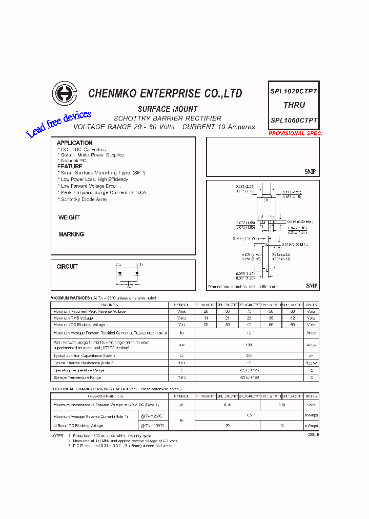 SPL1020CTPT_4658754.PDF Datasheet