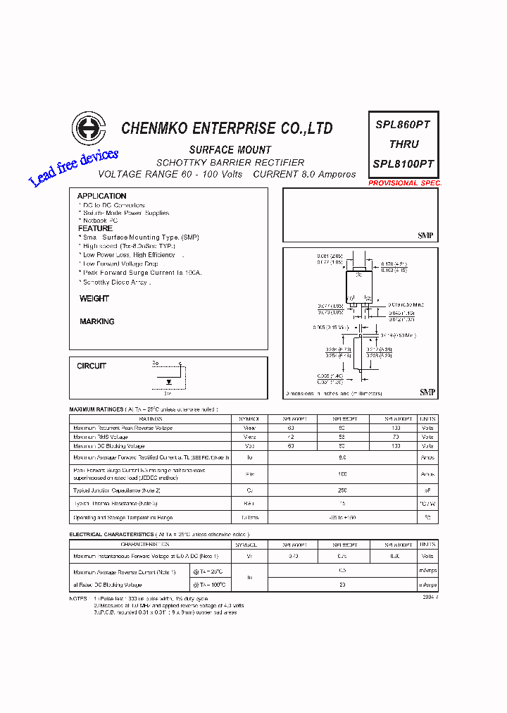 SPL8100PT_4450438.PDF Datasheet