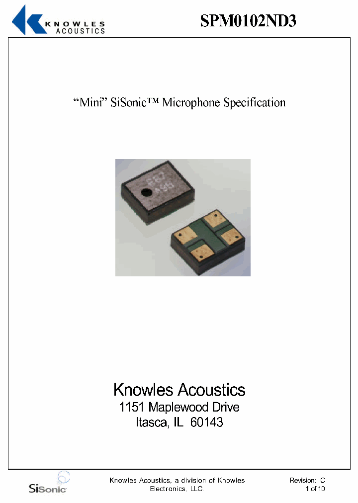 SPM0102ND3_4859311.PDF Datasheet