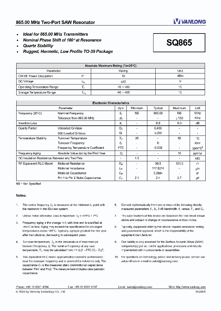 SQ865_4604768.PDF Datasheet