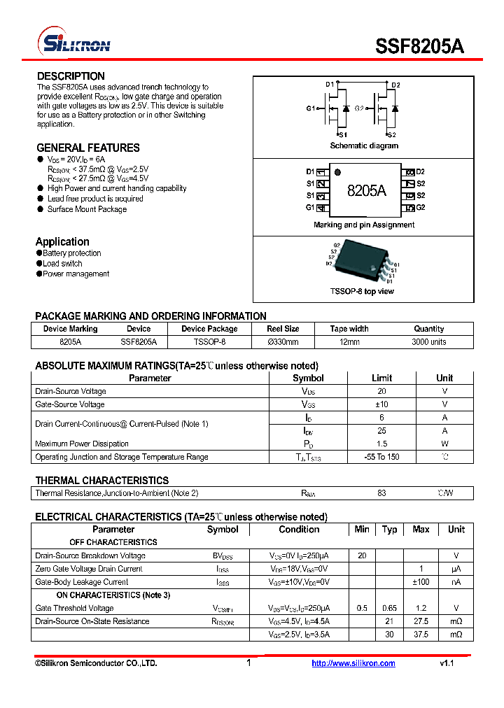 SSF8205A_4554367.PDF Datasheet