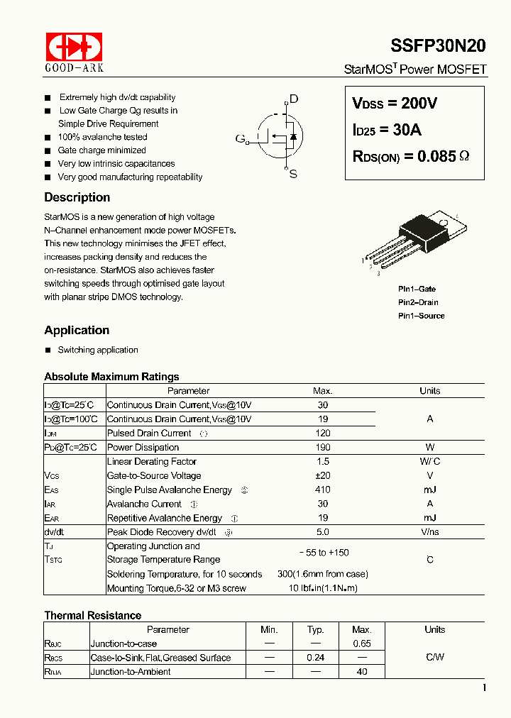 SSFP30N20_4611135.PDF Datasheet