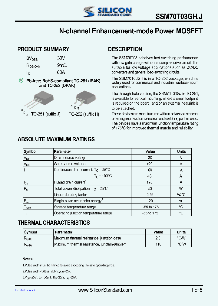 SSM70T03GH_4638982.PDF Datasheet