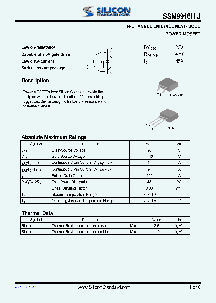 SSM9918H_4630560.PDF Datasheet