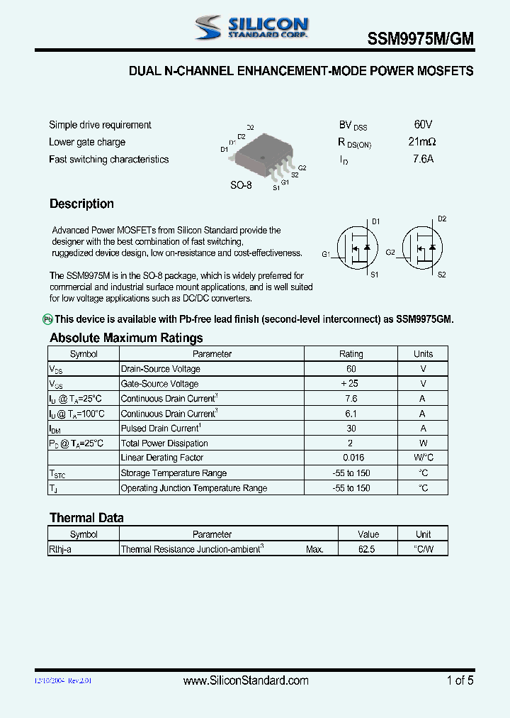 SSM9975M_4800720.PDF Datasheet