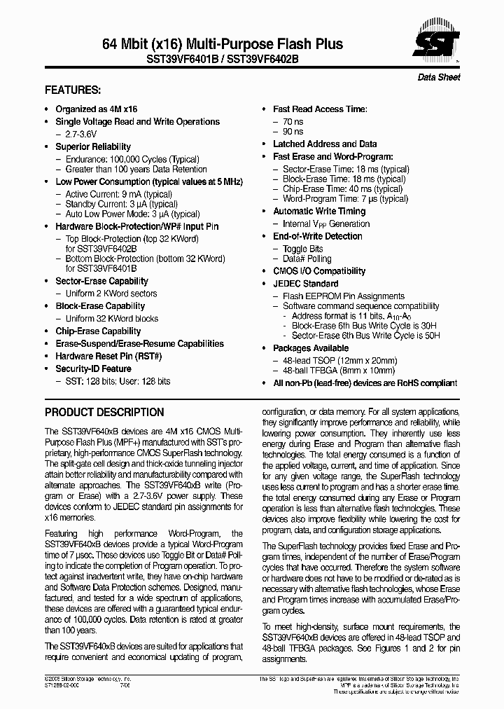 SST39VF6402B-90-4C-EKE_4530198.PDF Datasheet