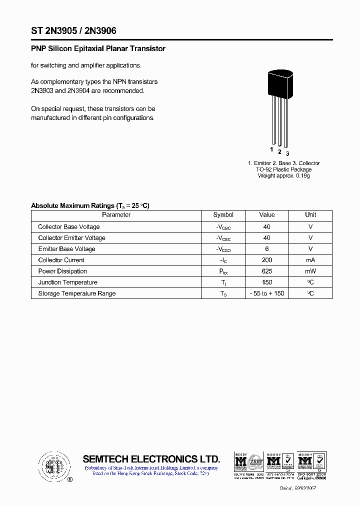 ST2N3905_4427215.PDF Datasheet