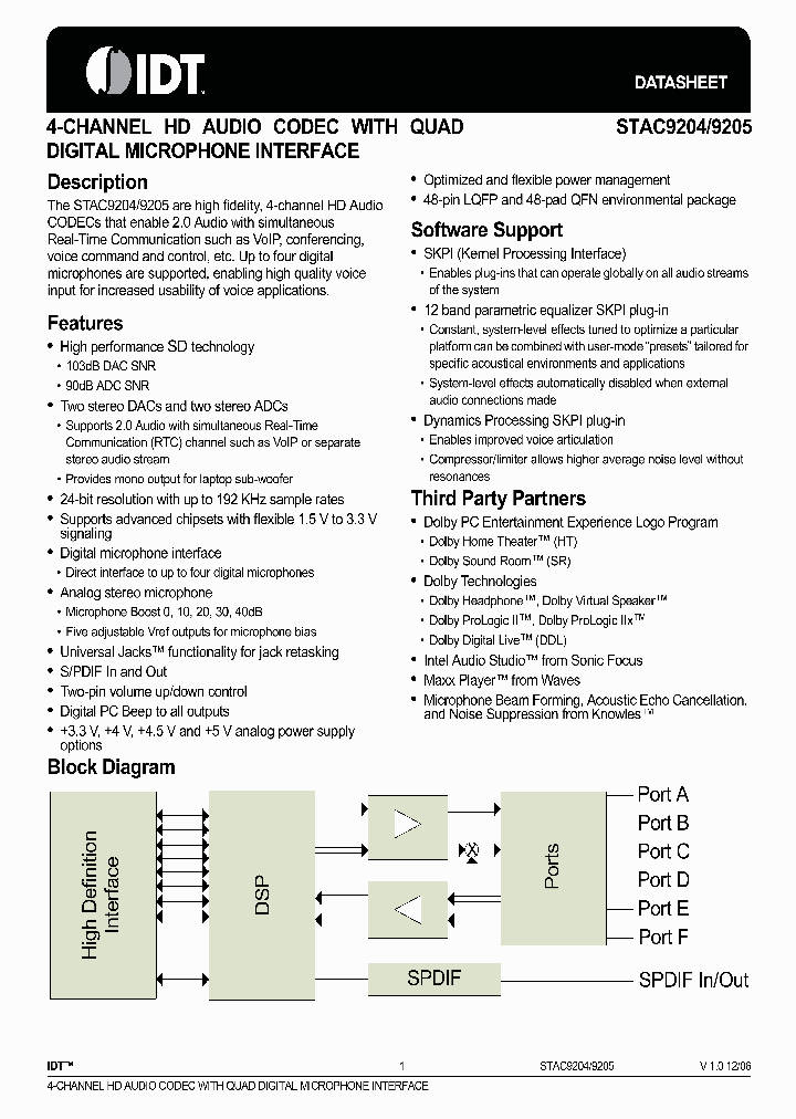 STAC9205D3NBEYYX_4581619.PDF Datasheet