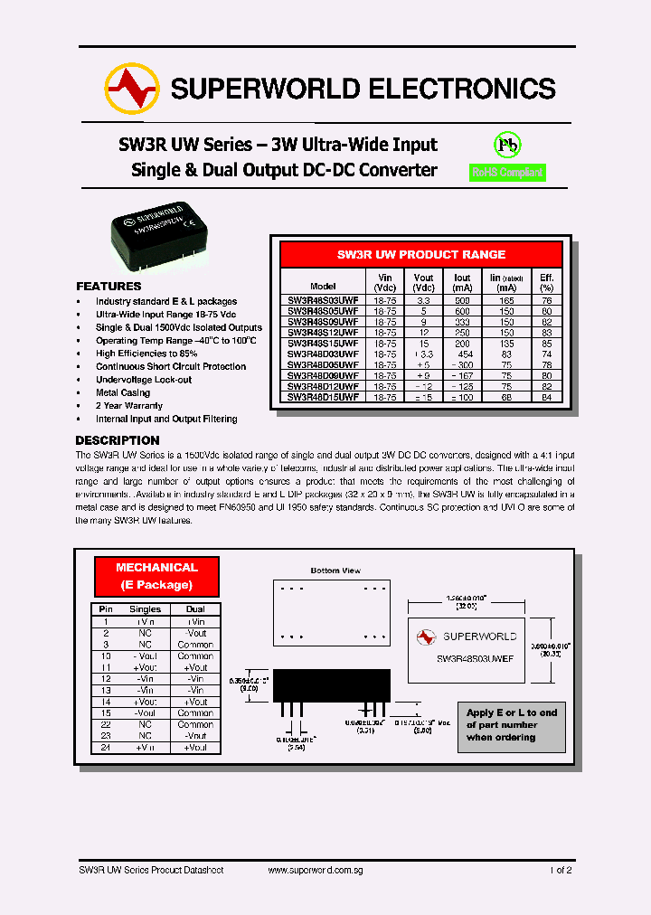 SW3R48S15UWF_4494326.PDF Datasheet