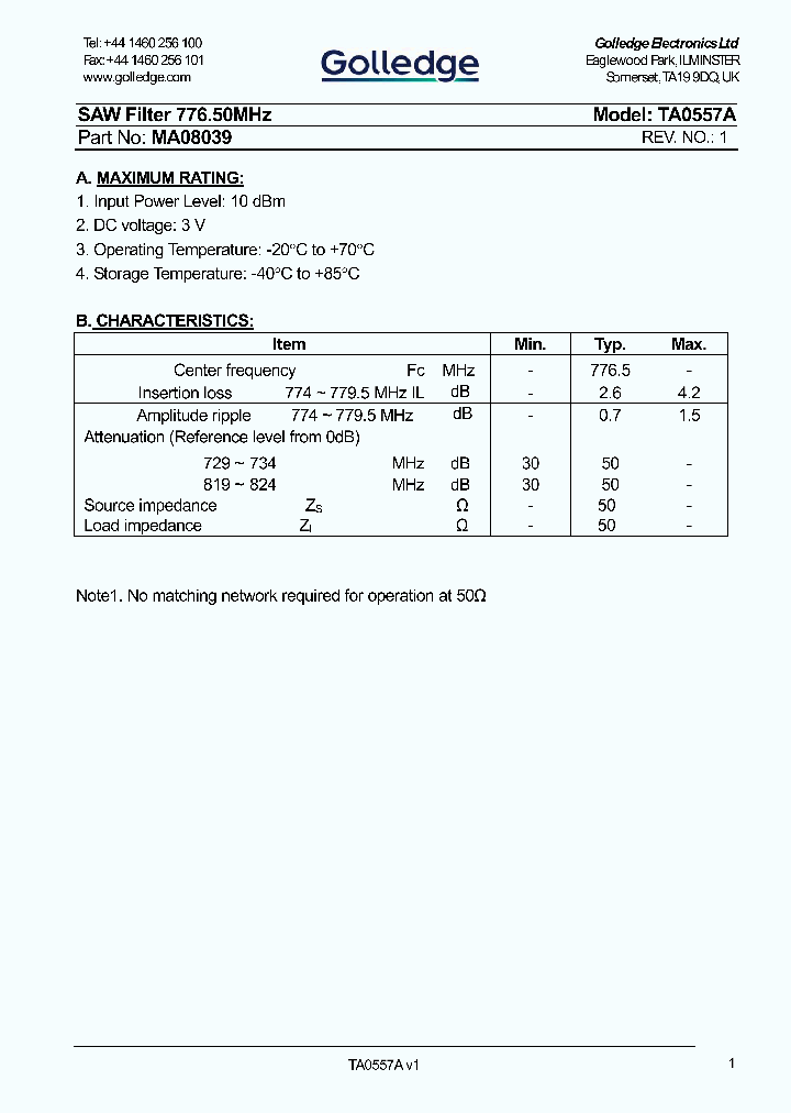 TA0557A_4378819.PDF Datasheet